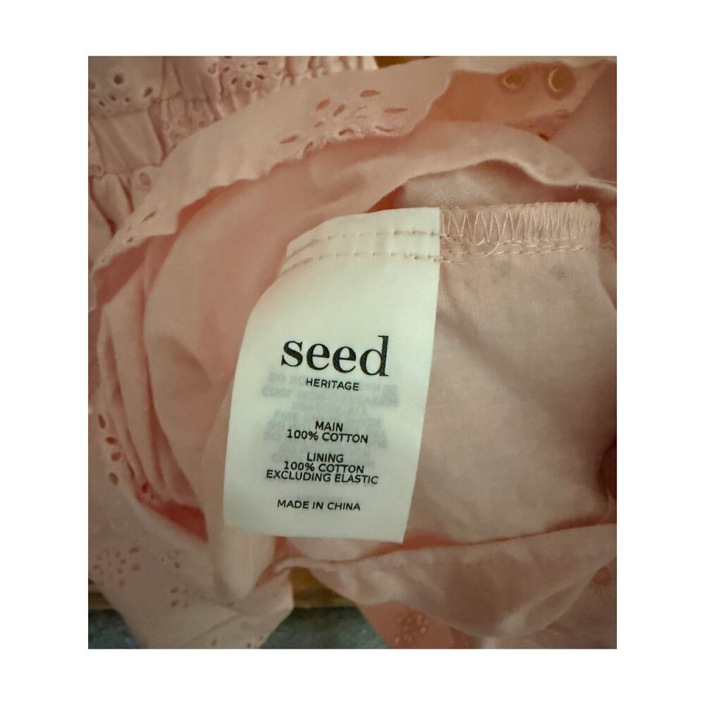 Seed Teen Pink Eyelet Broiderie Anglaise Mini Dress NWT, 16 - Picture 7 of 10